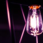 selective focus photography of light bulb
